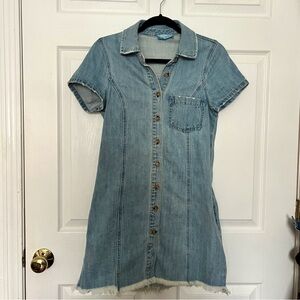 Show me your mumu denim Cyrus mini dress